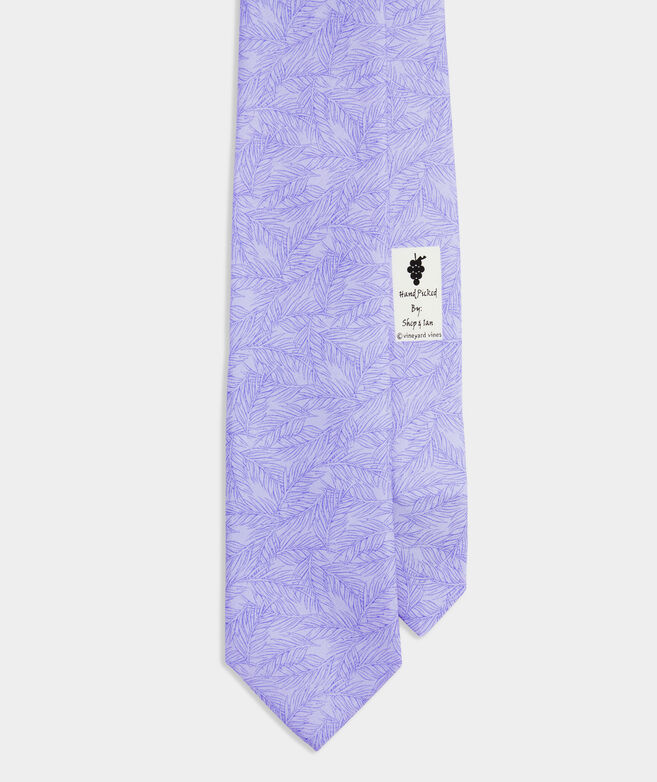 Tonal Palms Printed Tie