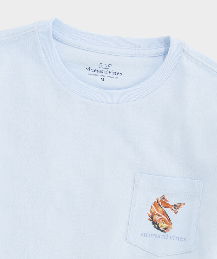 Boys' Redfish Crab Short-Sleeve Pocket Tee