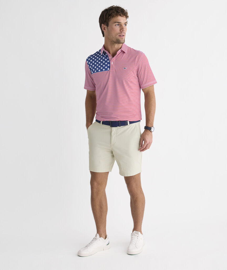 Performance American Flag Sankaty Polo