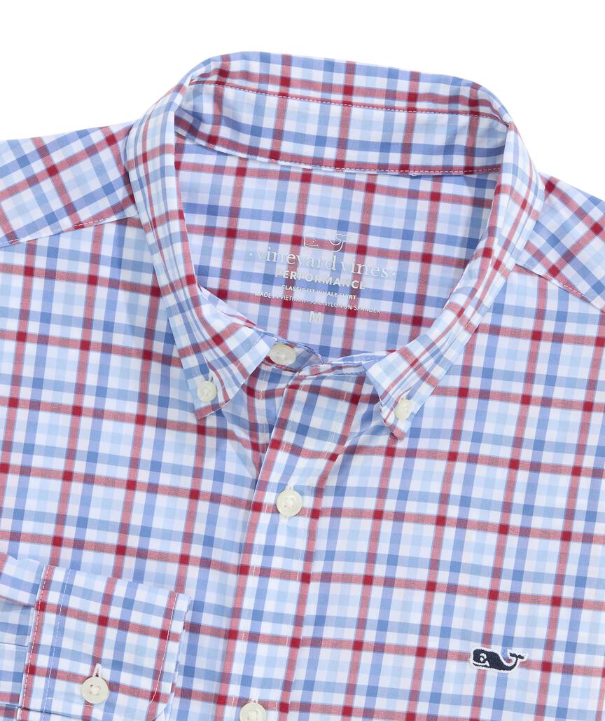 OUTLET Performance Nylon Plaid Shirt