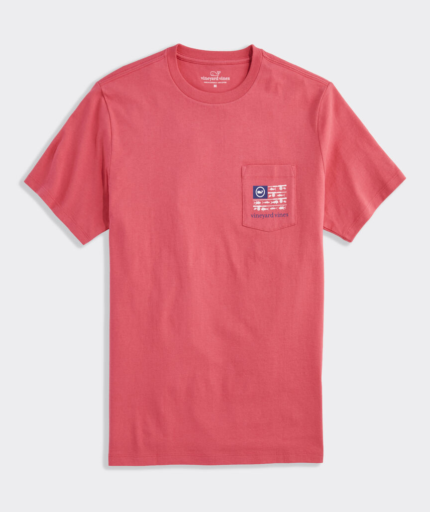 USA Reel Flag Short-Sleeve Pocket Tee