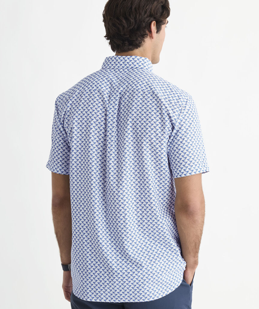 Performance Crossed Sailfish Ripstop Short-Sleeve Shirt