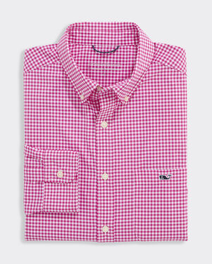 Performance Coral Reef Gingham Featherweight Shirt