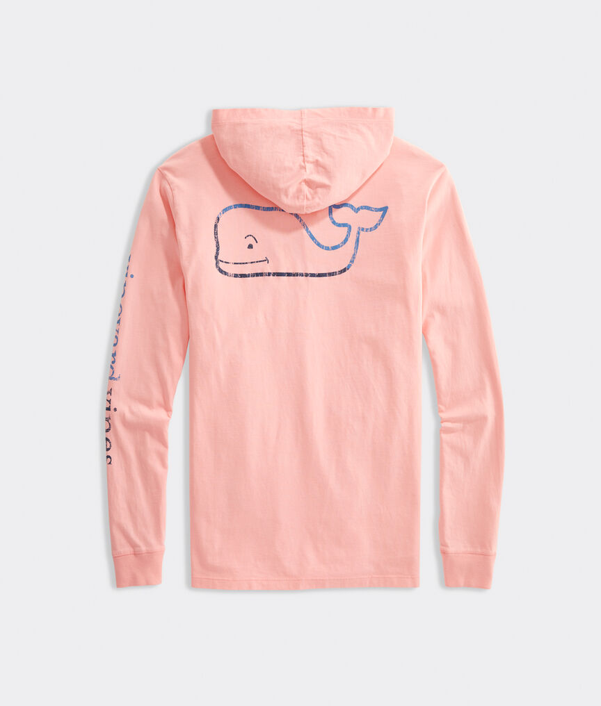 Burgee Whale Hoodie Long-Sleeve Pocket Tee