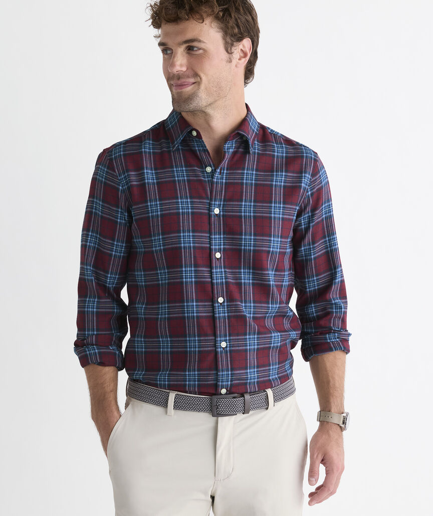 Performance Tech Twill Plaid Shirt