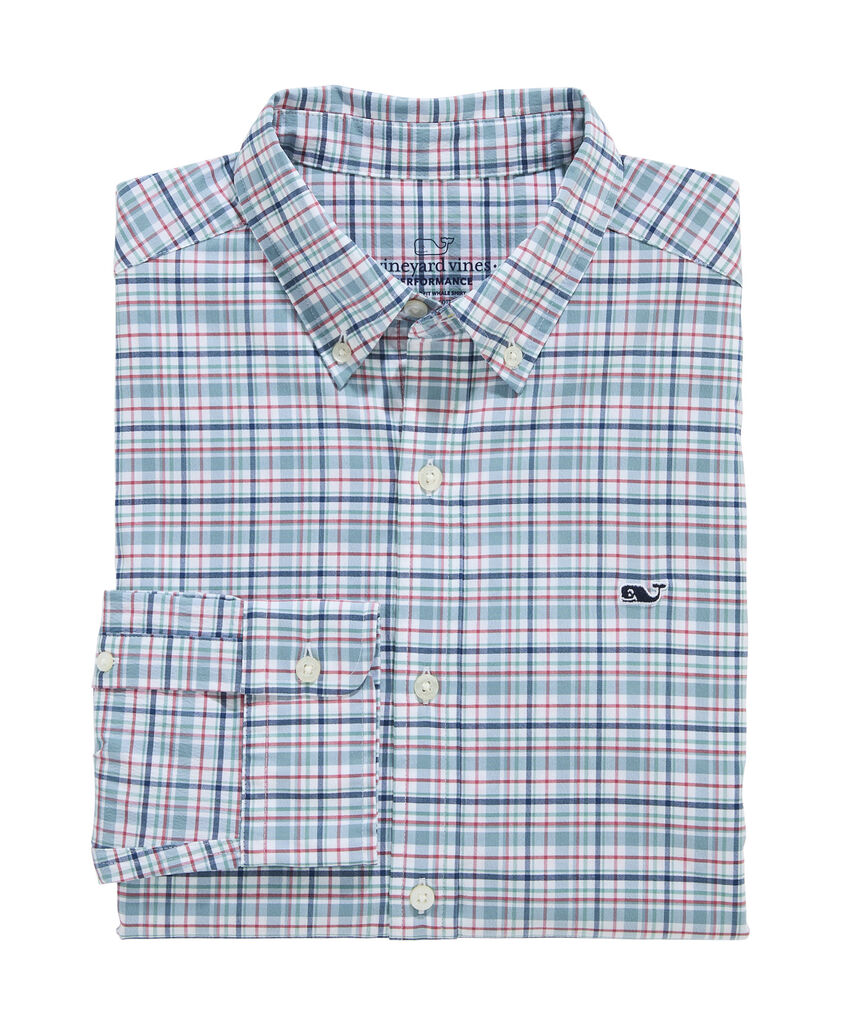 OUTLET Performance Twill Plaid Shirt