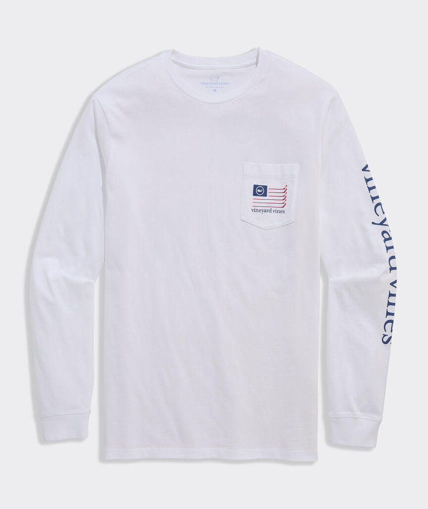 Hockey Flag Long-Sleeve Pocket Tee