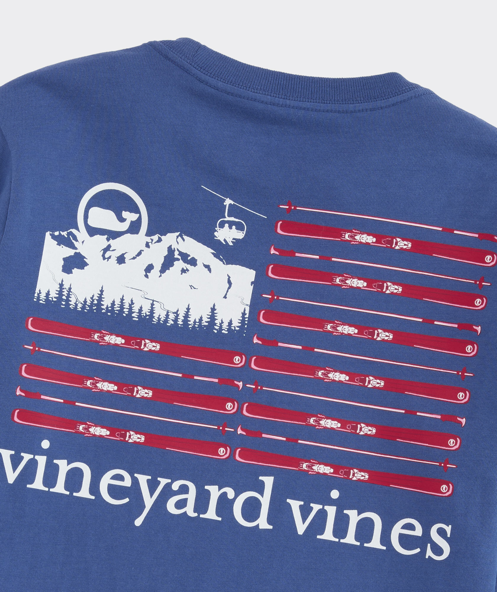 Boys' Ski Flag Long-Sleeve Pocket Tee