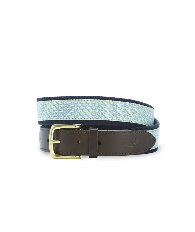 Canvas Belts for Men Vineyard Whale Canvas Club Belt Vineyard Vines