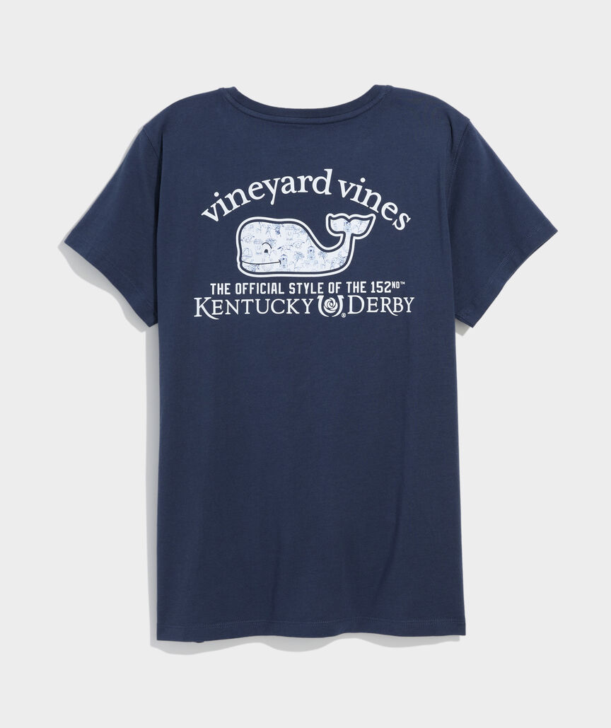 Kentucky Derby Women's Churchill Icons Whale Short-Sleeve Pocket Tee