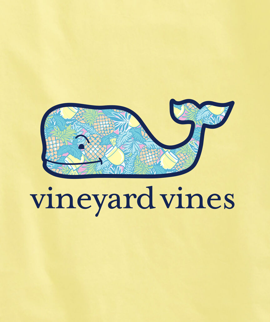 OUTLET Pineapple & Drinks Whale Short-Sleeve Pocket Tee