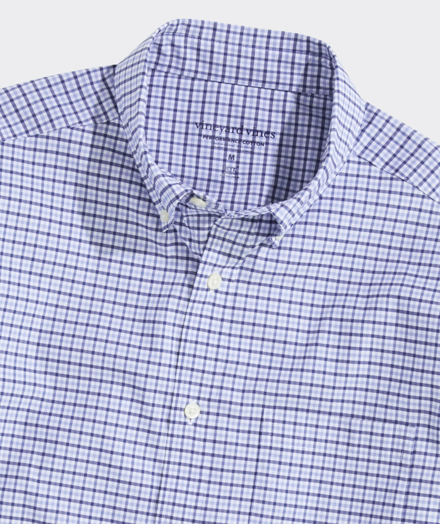 Performance Cotton Tattersall Shirt