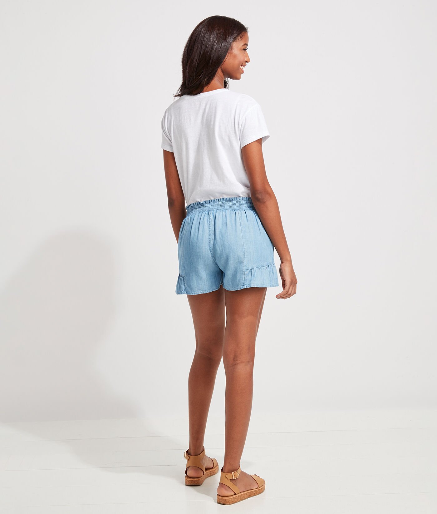 Chambray Pull-On Shorts at vineyard vines
