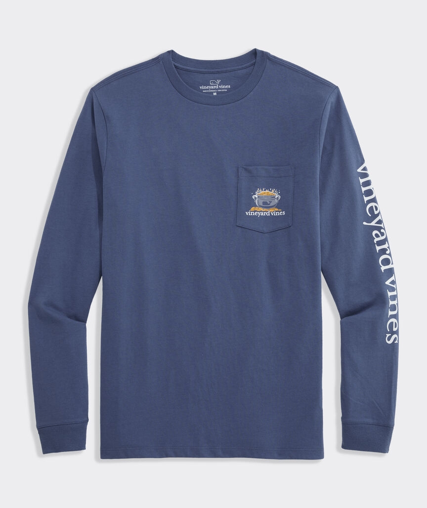 St. Patrick's Day Dog Long-Sleeve Pocket Tee