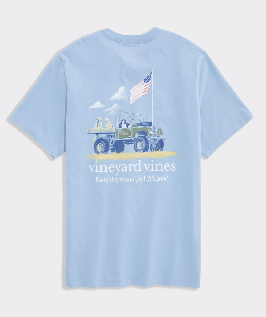 Painted Americana Truck Short-Sleeve Pocket Tee