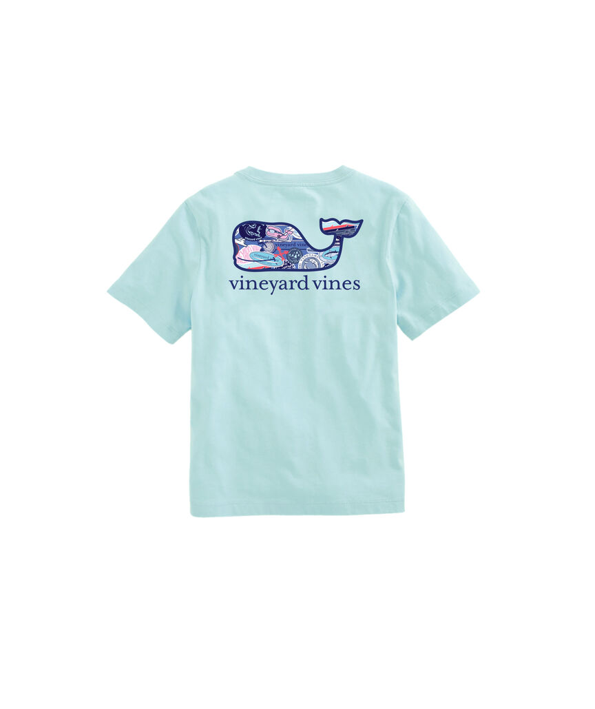 OUTLET Boys' vineyard vines Stickers Whale Short-Sleeve Pocket Tee