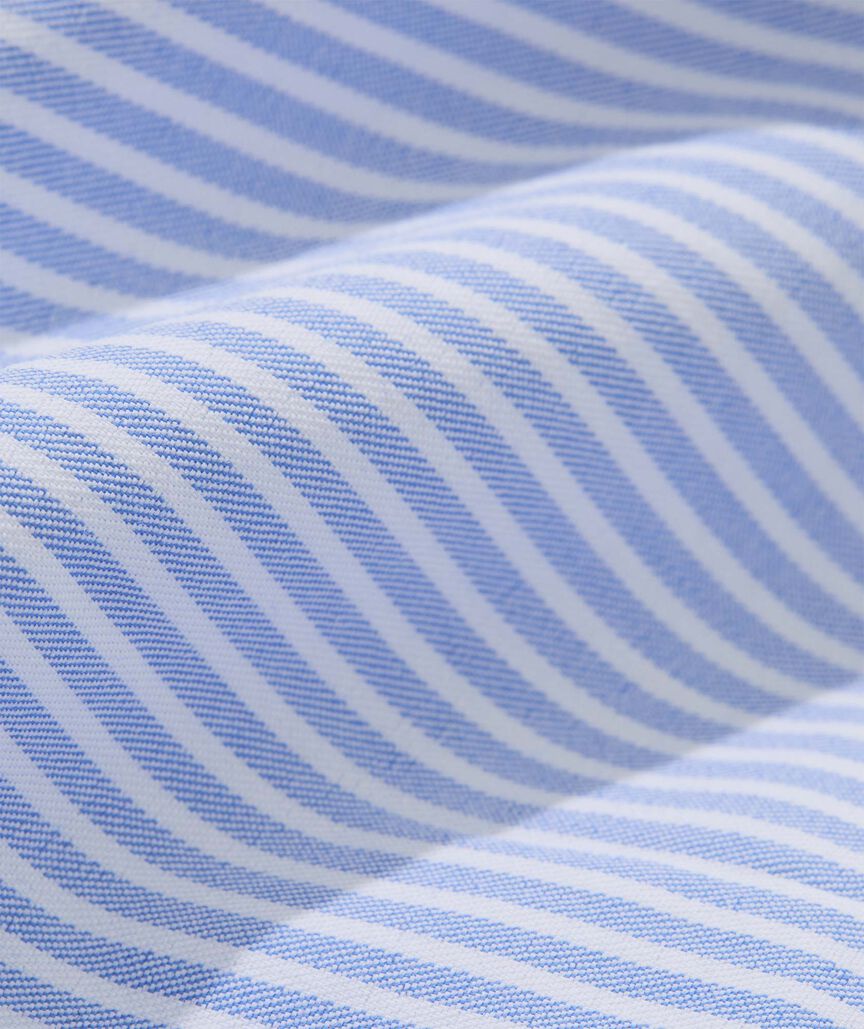 Tiburon Stripe Performance Cotton Short-Sleeve Shirt