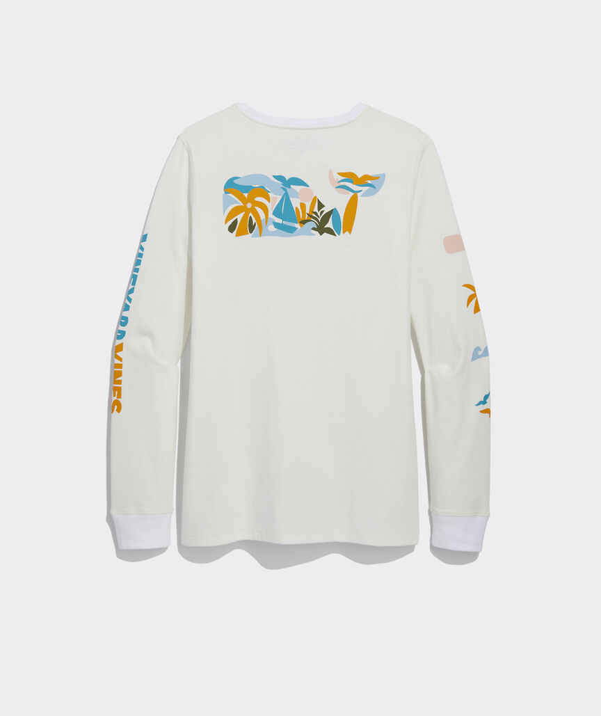 Abstract Icon Whale Long-Sleeve Tee