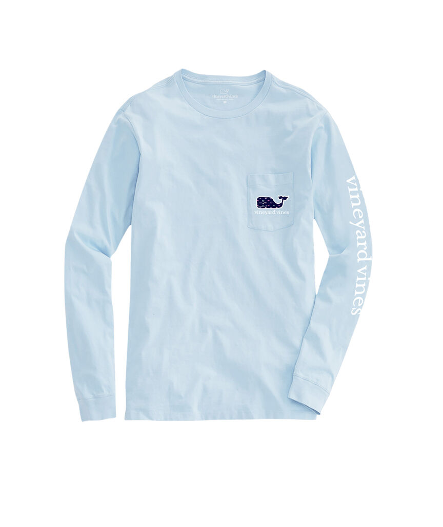 OUTLET Whale Multi Whale Long-Sleeve Pocket Tee