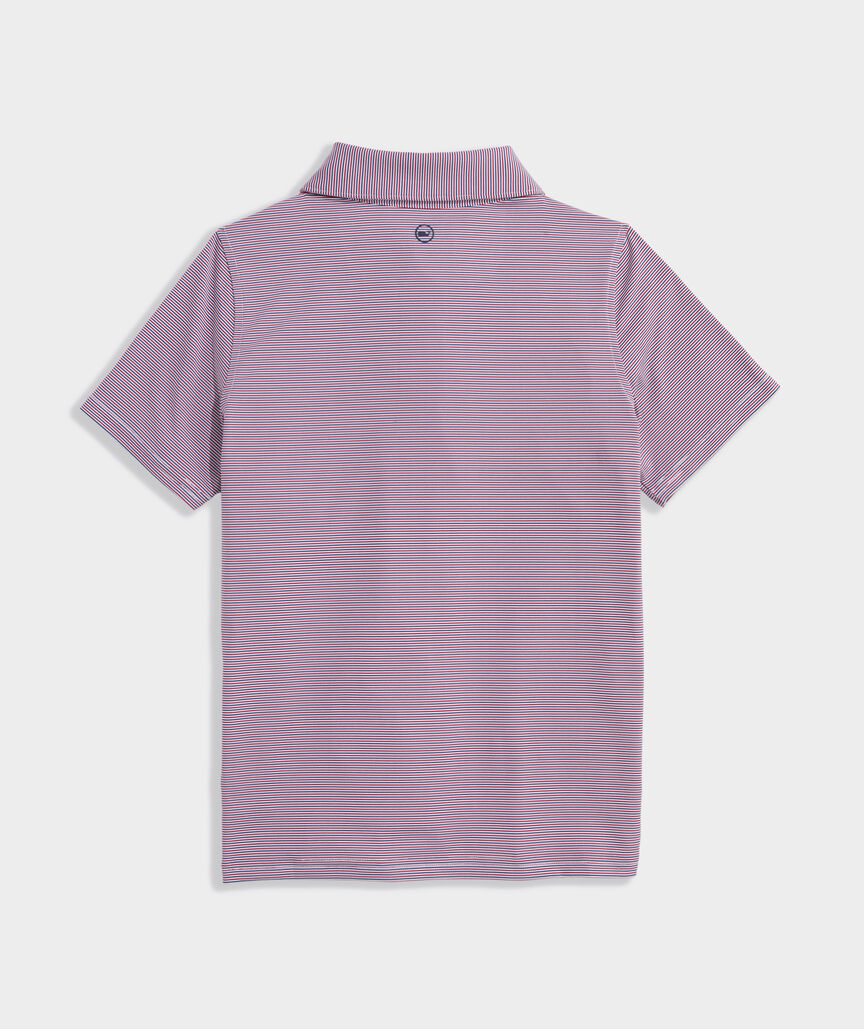 Boys' Performance Anegada Stripe Sankaty Polo