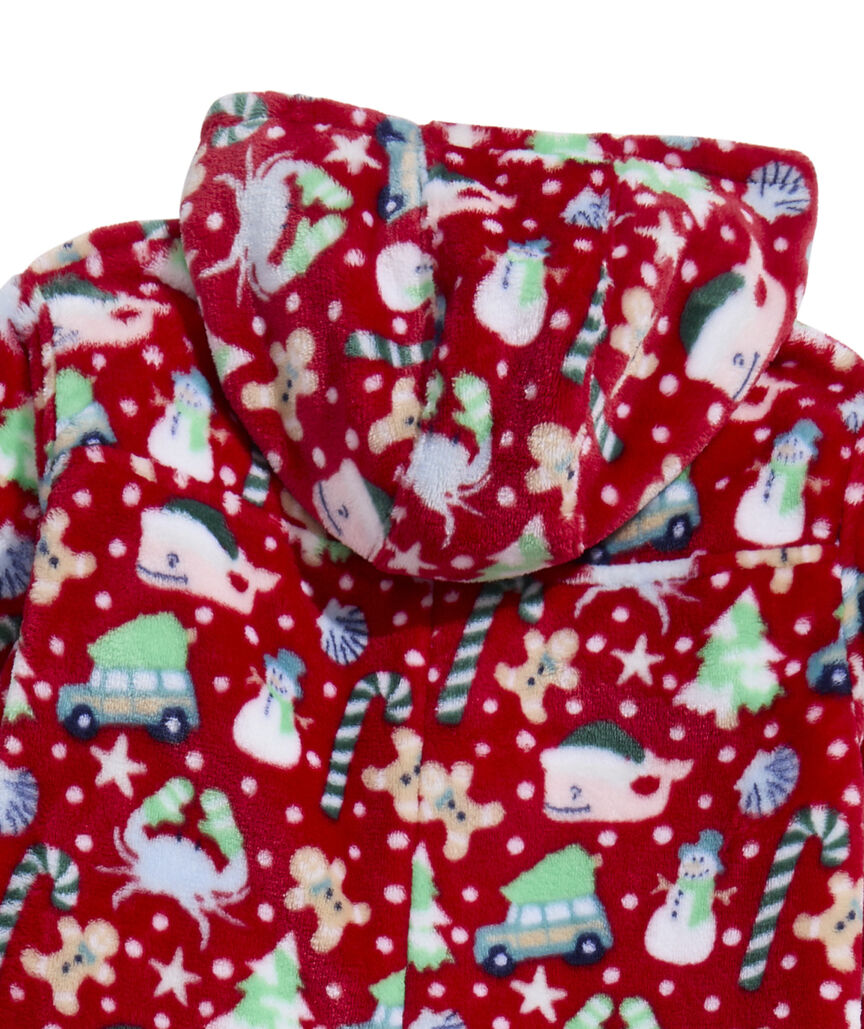 OUTLET Kids' High Pile Beach Holiday One-Piece Pajamas