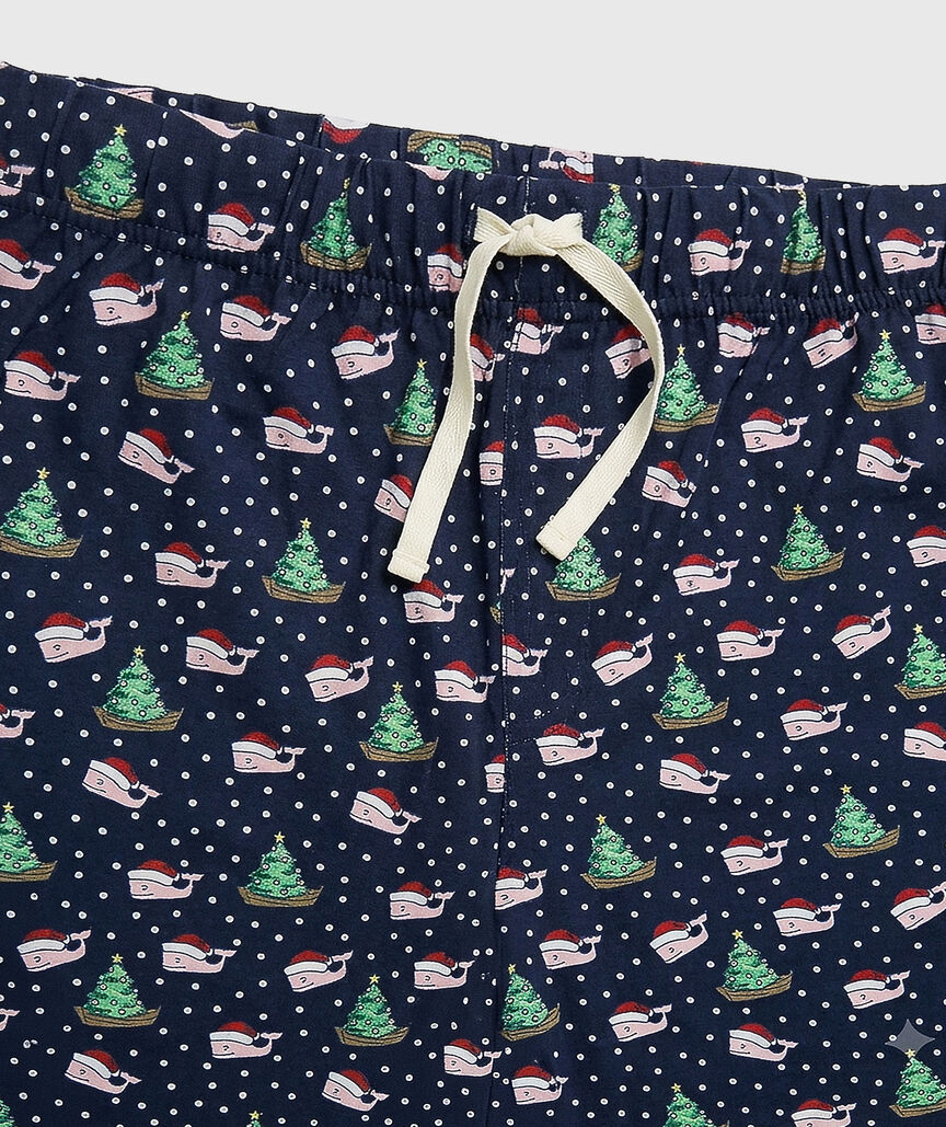 OUTLET Kids' Merrytime Santa Whale Pajama Pants