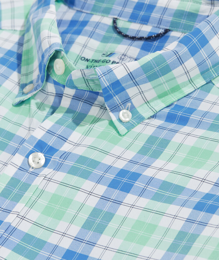 On-The-Go Nylon Plaid Shirt