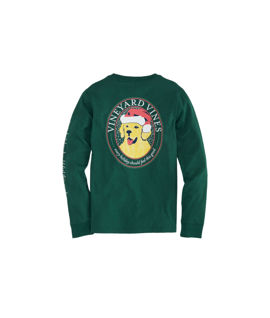 Shop Boys Christmas Good Boy LongSleeve Pocket TShirt at vineyard vines