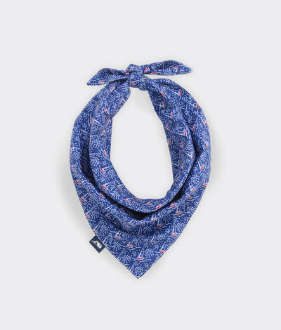Vineyard Vines Americana Sail Dog Bandana (Multi) (Size: S/M)