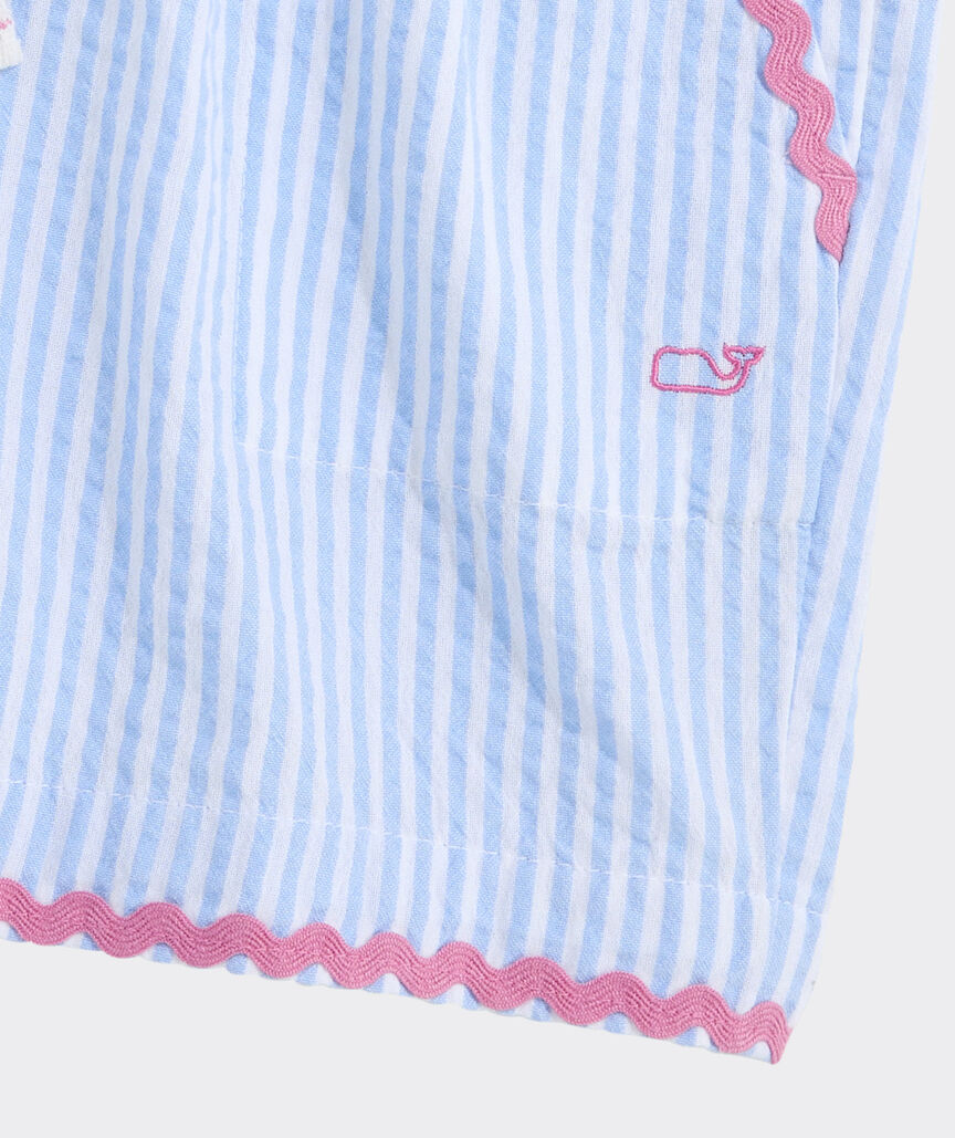 Girls' Coastline Seersucker Shorts
