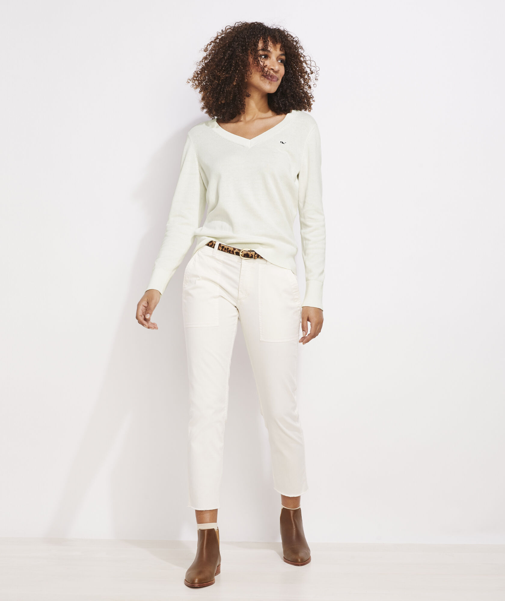 Shop Heritage Cotton VNeck Sweater at vineyard vines