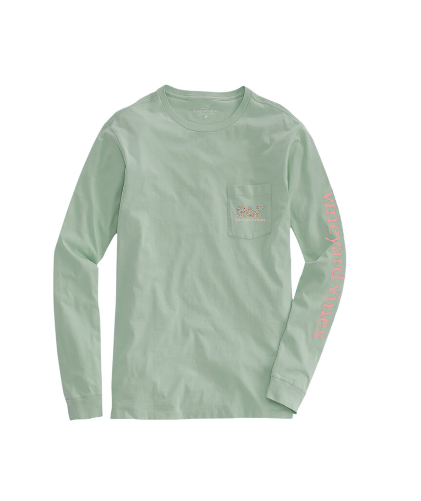 OUTLET Lydia Ditsy Whale Long-Sleeve Pocket Tee