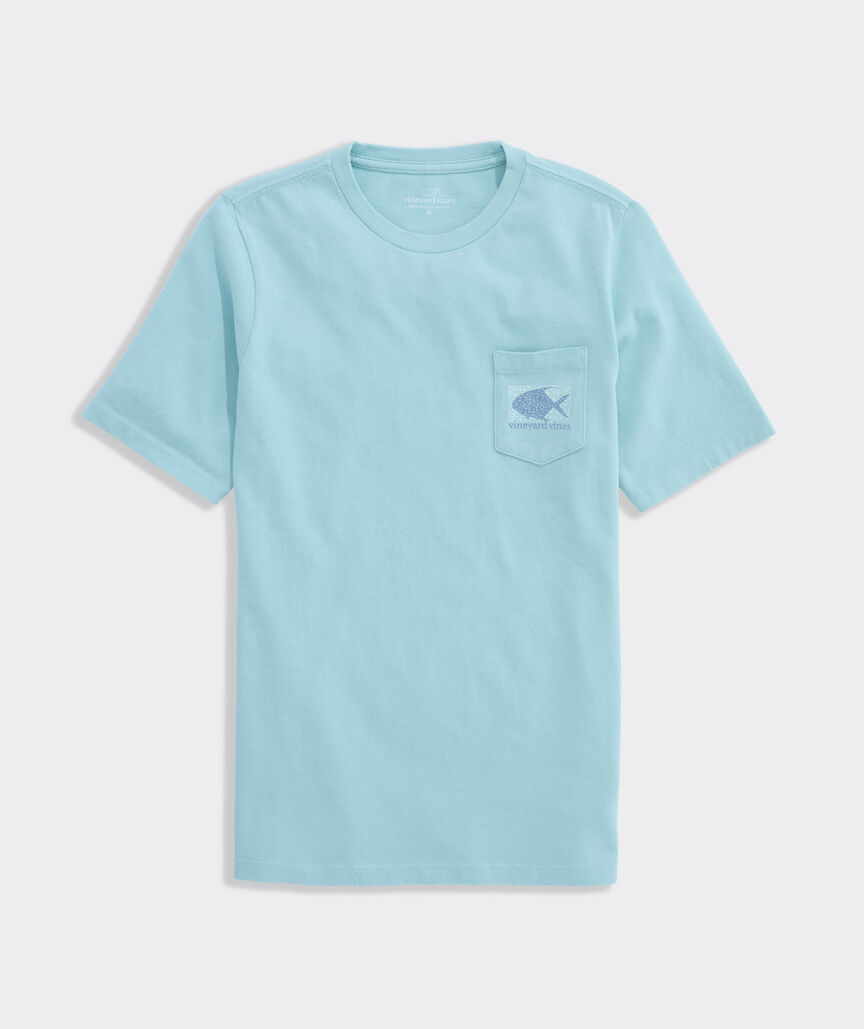 Boys' Garment-Dyed Vintage Permit Whale Short-Sleeve Pocket Tee