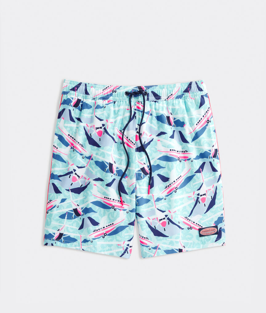 Printed Piped Chappy Trunks