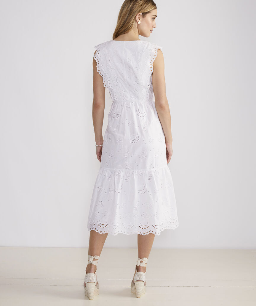 Shop Seashell Eyelet Midi Dress at vineyard vines