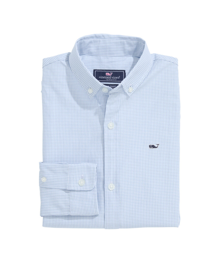 OUTLET Boys' Poplin Check Shirt