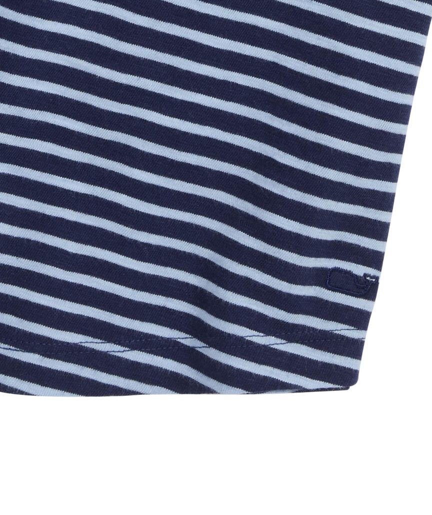 OUTLET Women's Striped Slub V-Neck Tee