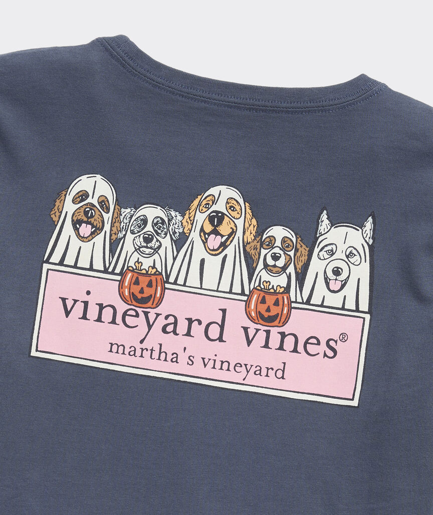 Girls' Ghost Pups Long-Sleeve Pocket Tee