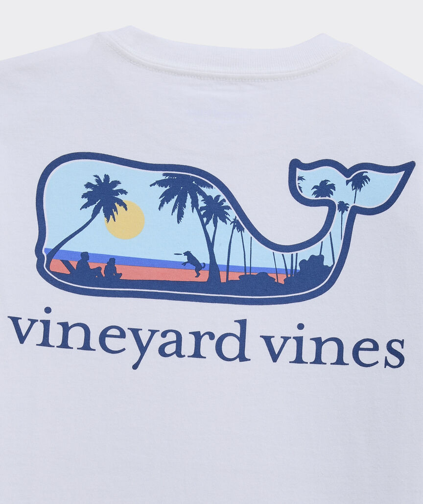 Boys' Dog Frisbee Whale Short-Sleeve Pocket Tee