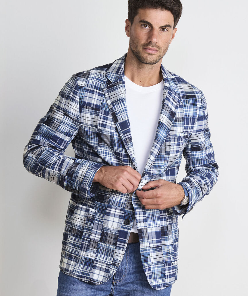 Indigo Patchwork Blazer