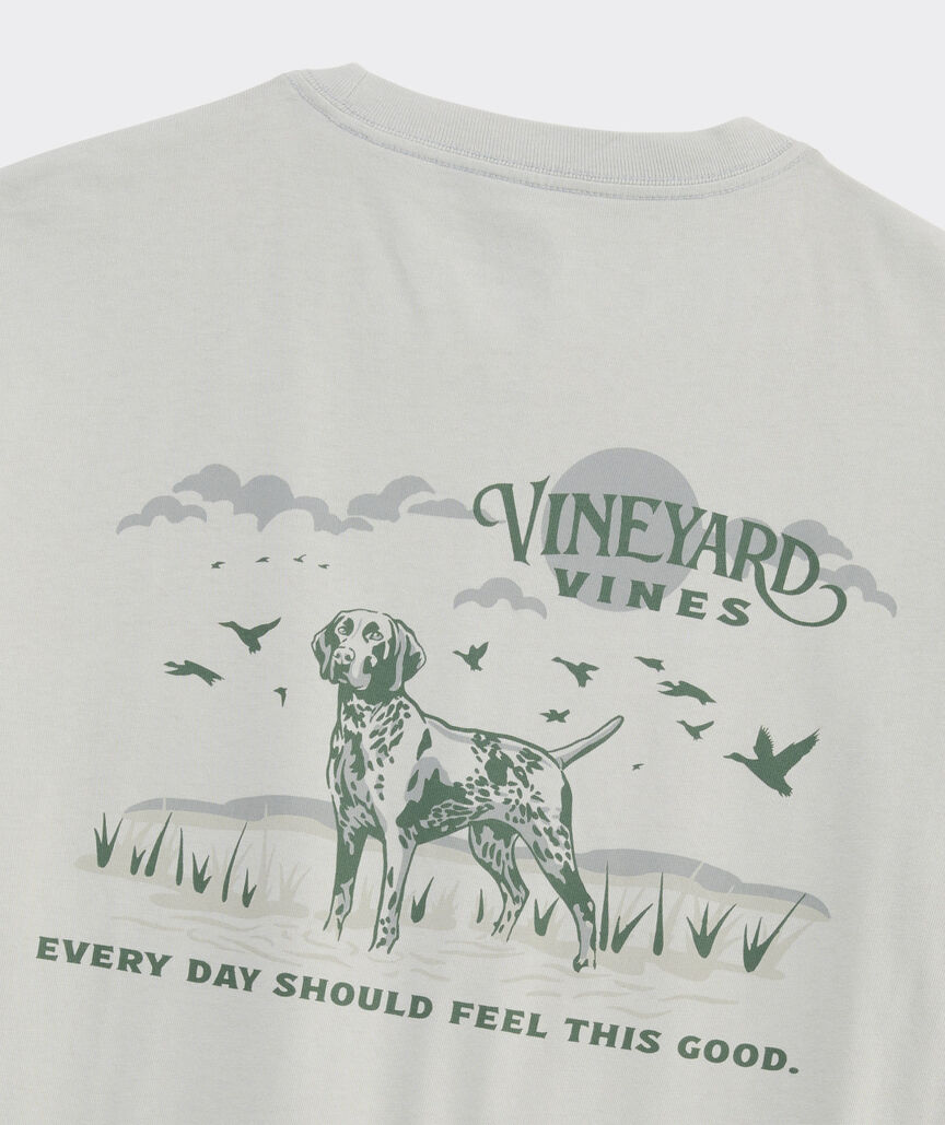 Dog In The Marsh Long-Sleeve Pocket Tee