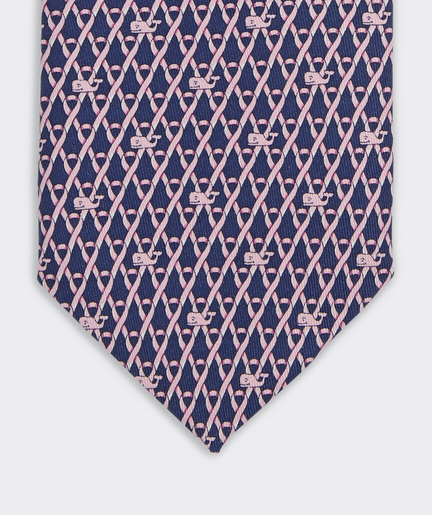 Limited-Edition Breast Cancer Awareness Geo Printed Tie