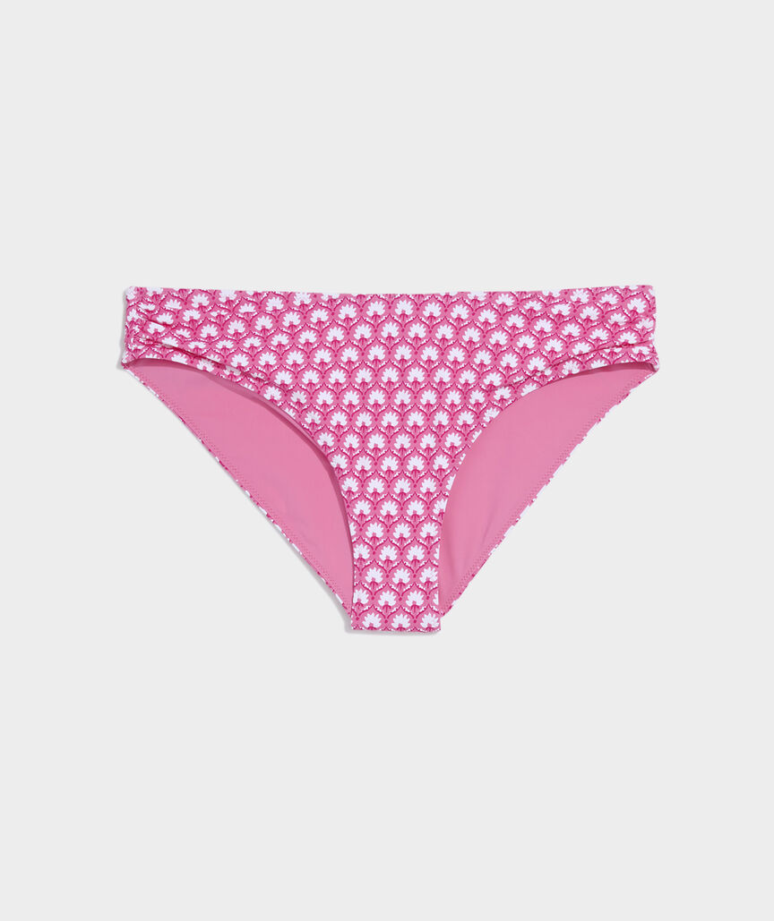 Ruched Low-Rise Bikini Bottom
