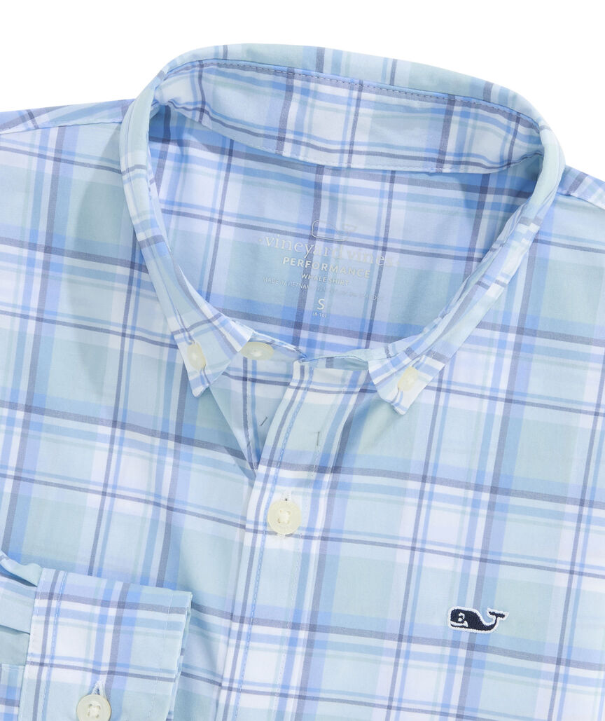 OUTLET Boys' Performance Nylon Plaid Shirt
