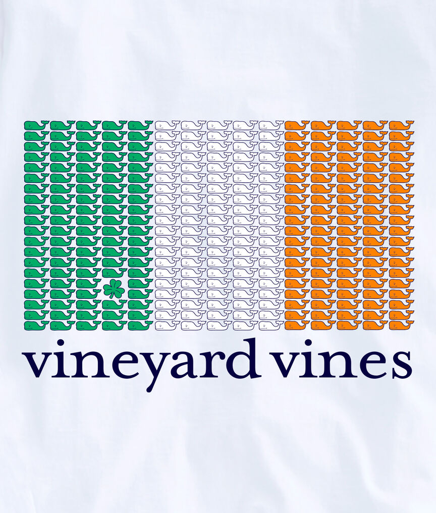 Adult Irish Whales Flag Long-Sleeve Pocket Tee