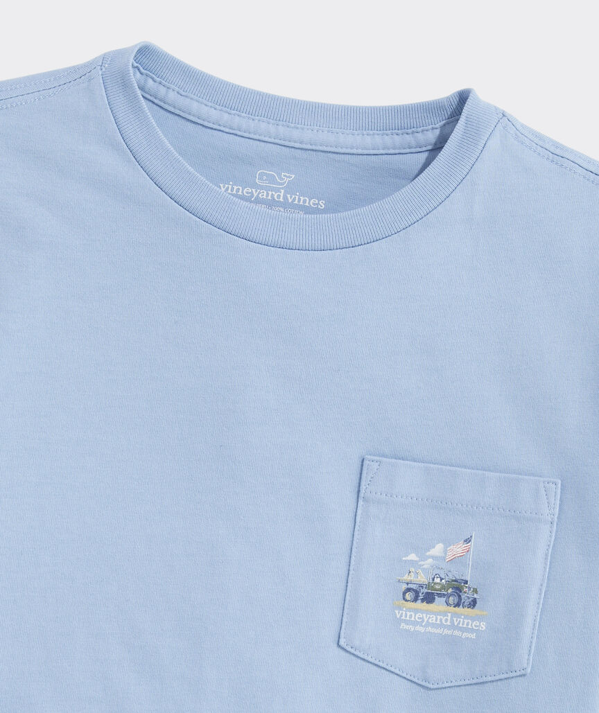 Boys' Painted Americana Truck Short-Sleeve Pocket Tee