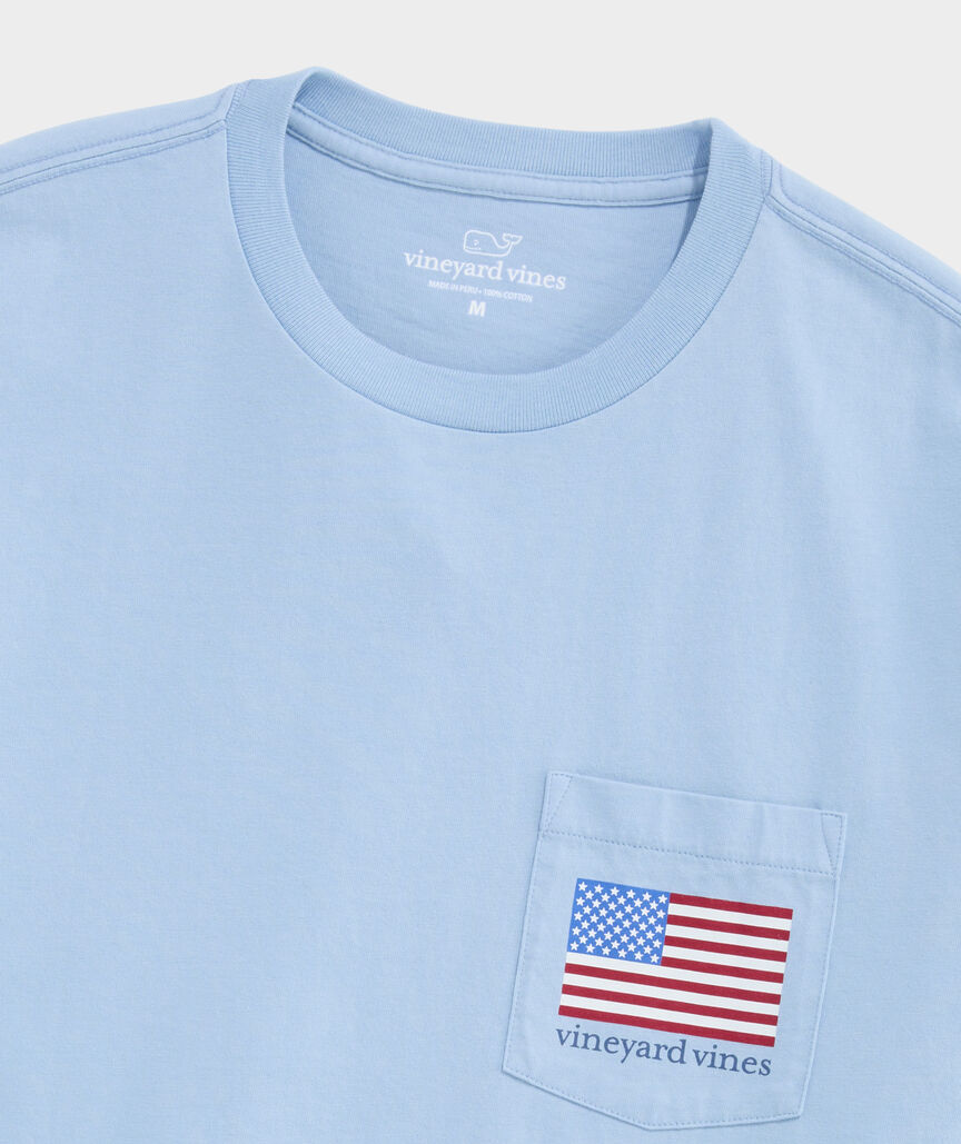 USA Flag History Short-Sleeve Pocket Tee