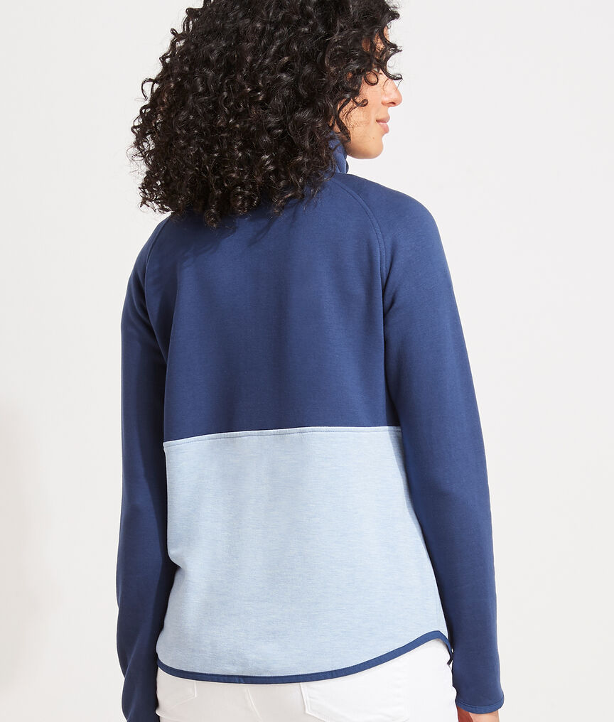 Dreamcloth Color-Blocked Half-Zip Shep Shirt
