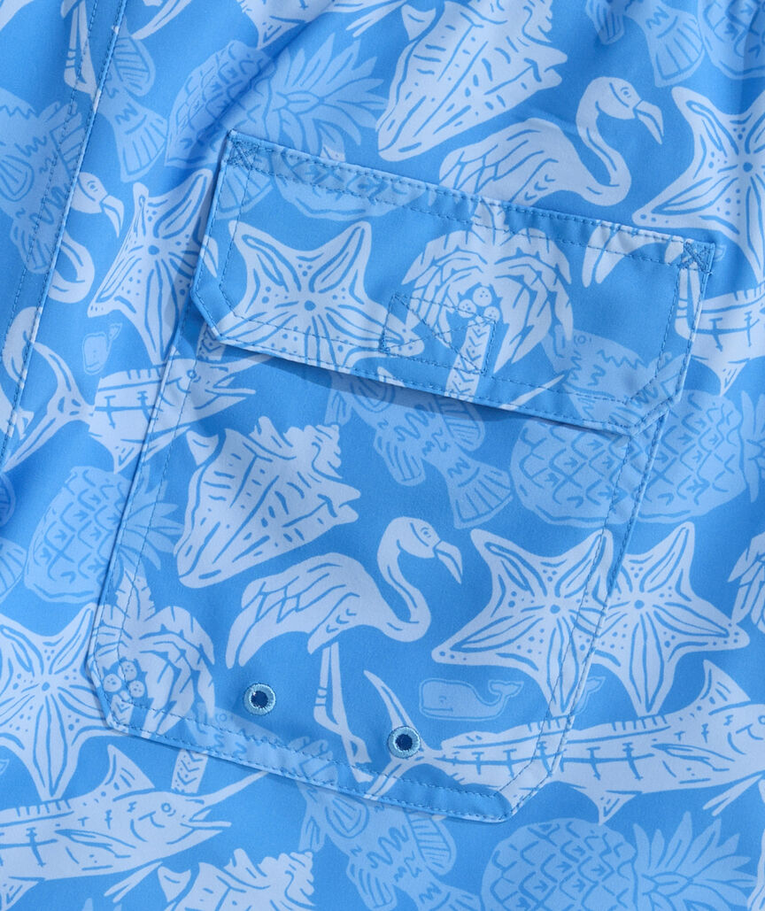 OUTLET 7 Inch Island Icons Chappy Swim Trunks