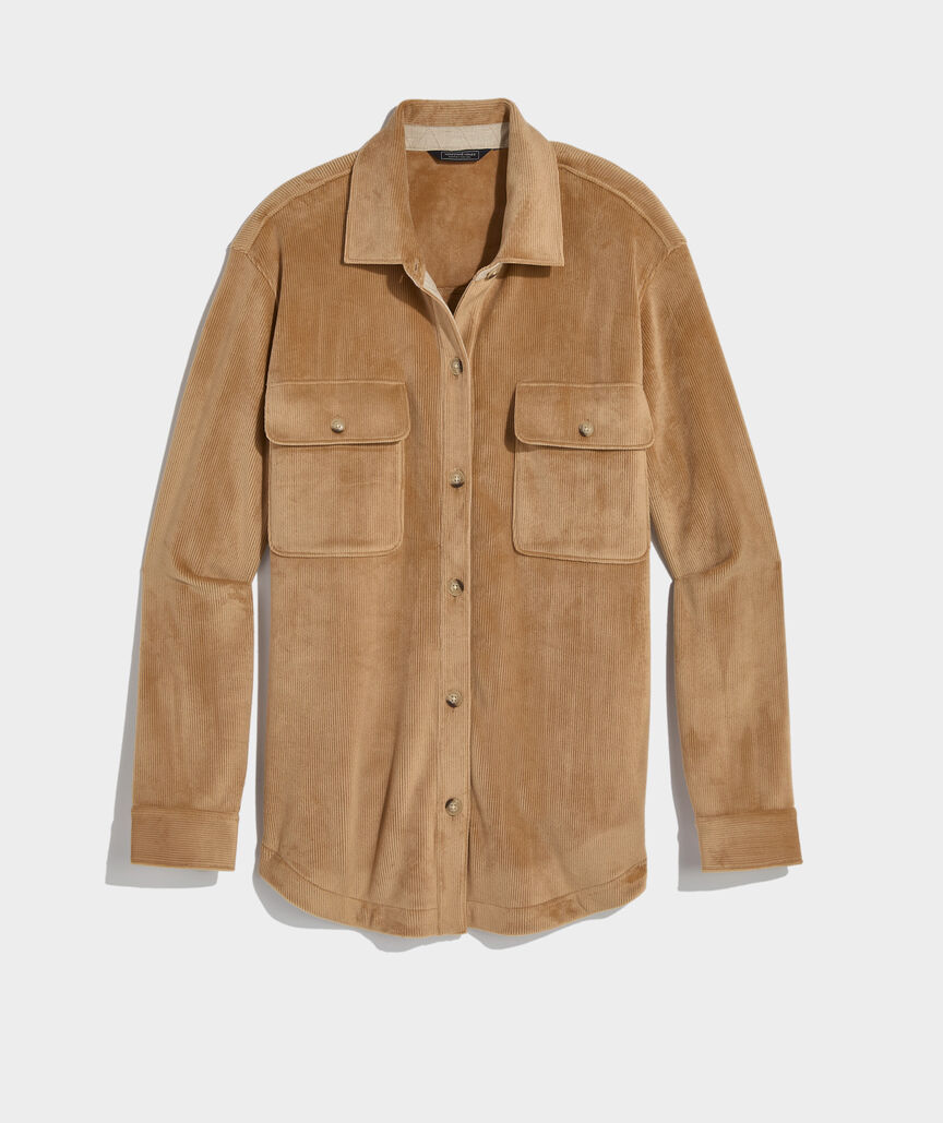 Cozy Cord Shirt Jacket